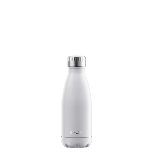 FLSK Trinkflasche aus Edelstahl 350 ml - white