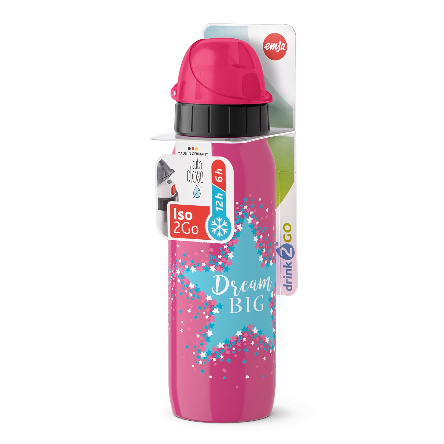 Trinkflasche Iso2go 0,5 Liter - Stars