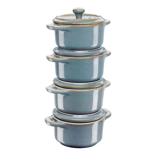 Cocotte keramik Ø10cm, türkis