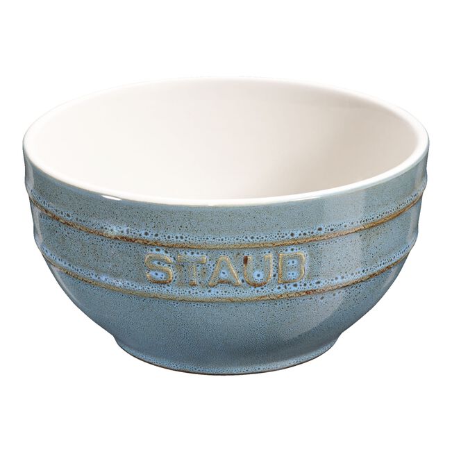 Schüssel Keramik Ø12cm - antik-Türkis
