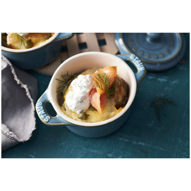 Cocotte keramik Ø10cm, türkis