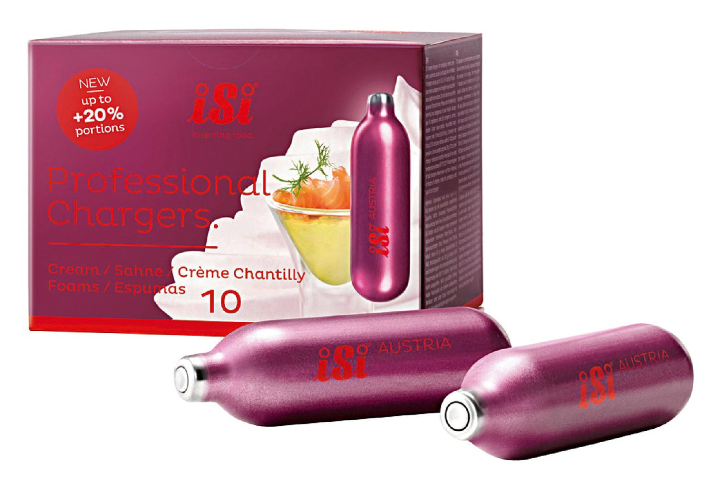 iSi Sahnekapseln Professionel chargers 10er Pack