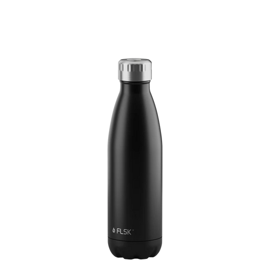 FLSK Trinkflasche aus Edelstahl 500 ml - black