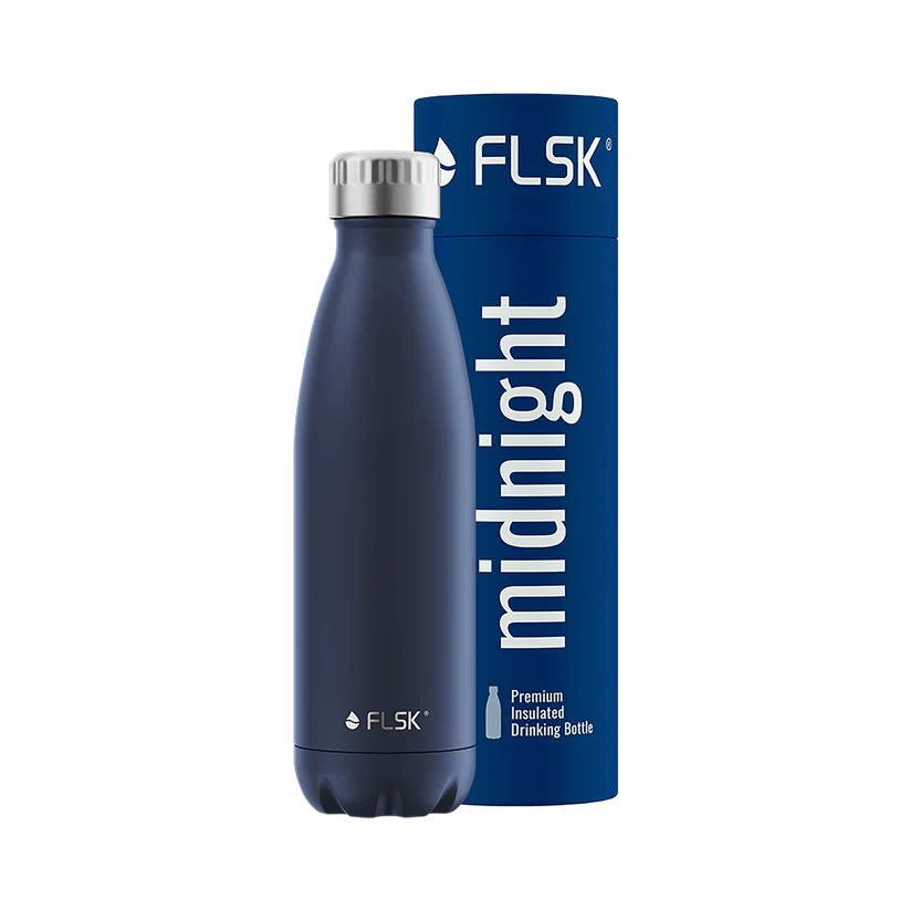 FLSK Trinkflasche aus Edelstahl 500 ml - midnight