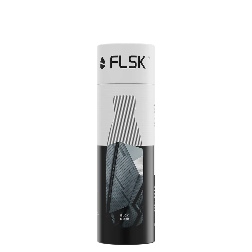 FLSK Trinkflasche aus Edelstahl 500 ml - black