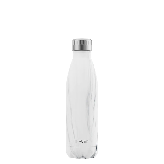 FLSK Trinkflasche aus Edelstahl 1000 ml - whitemarble