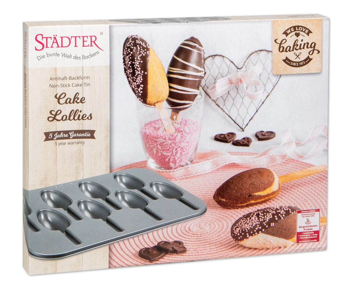 we love baking - Cake Lollies