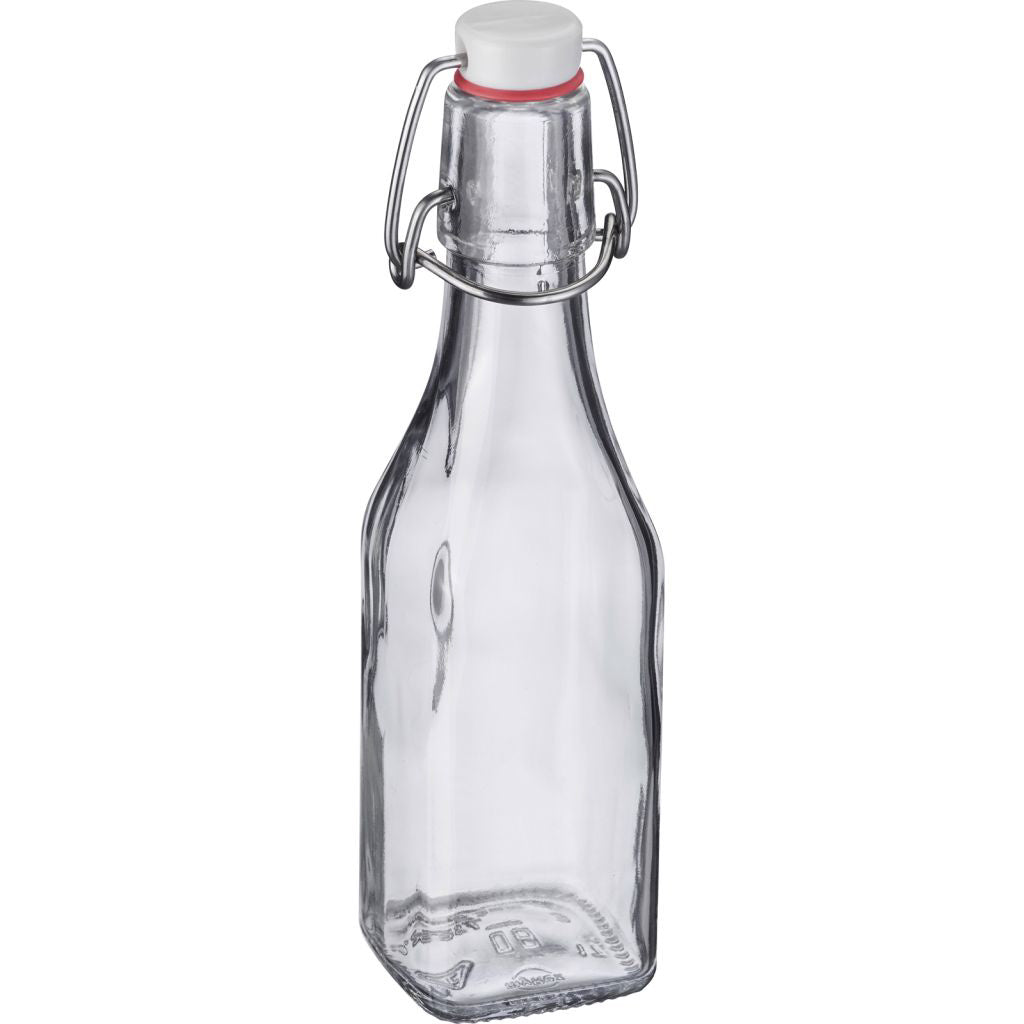 Bügelverschlussflasche eckig, 250ml