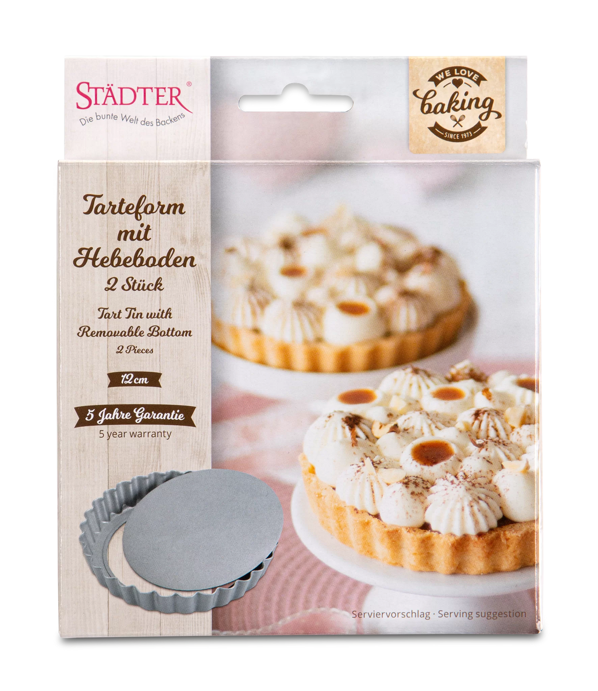 Tarteform mit Hebeboden