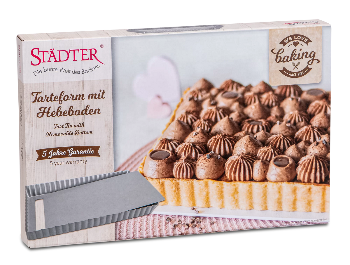 Tarteform Reckteck mit Hebeboden