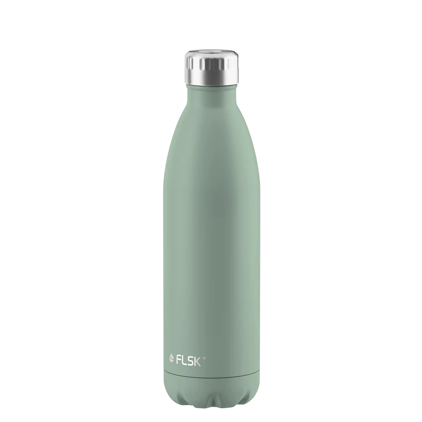 FLSK Trinkflasche aus Edelstahl 750 ml - sage