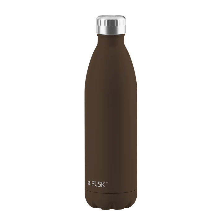 FLSK Trinkflasche aus Edelstahl 750 ml - chocolate