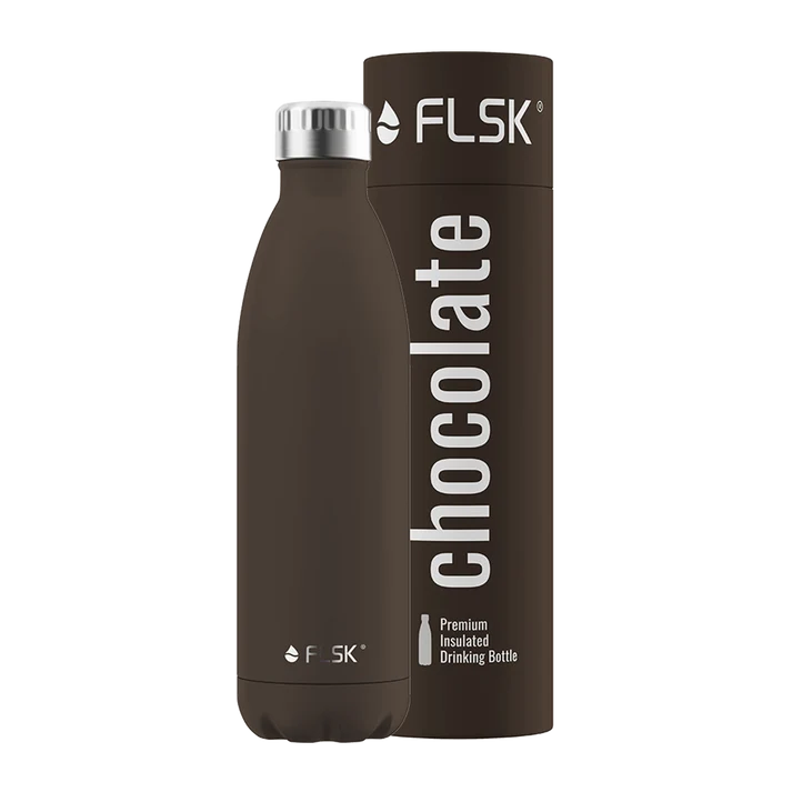 FLSK Trinkflasche aus Edelstahl 750 ml - chocolate