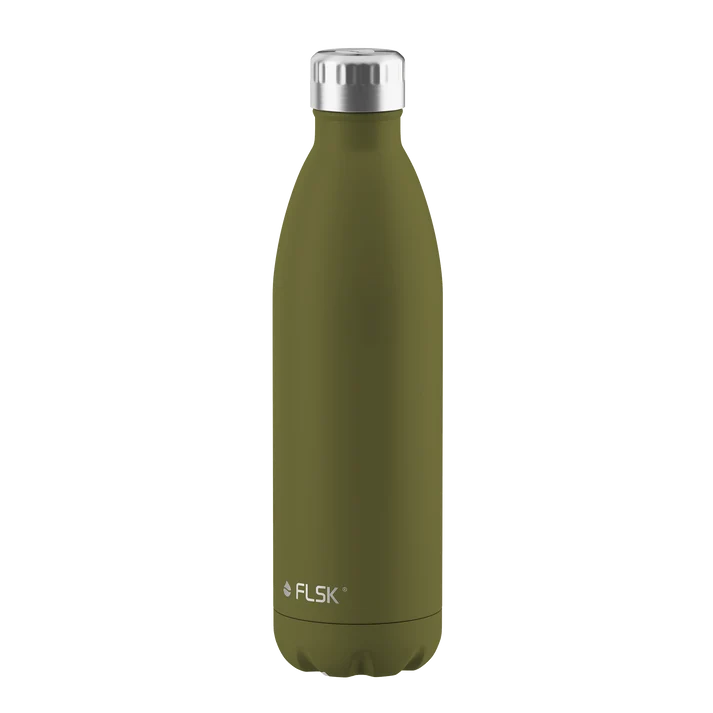 FLSK Trinkflasche aus Edelstahl 750 ml - olive