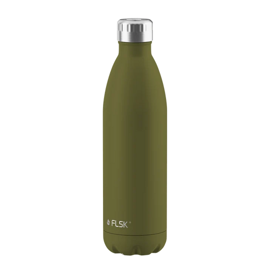 FLSK Trinkflasche aus Edelstahl 750 ml - olive