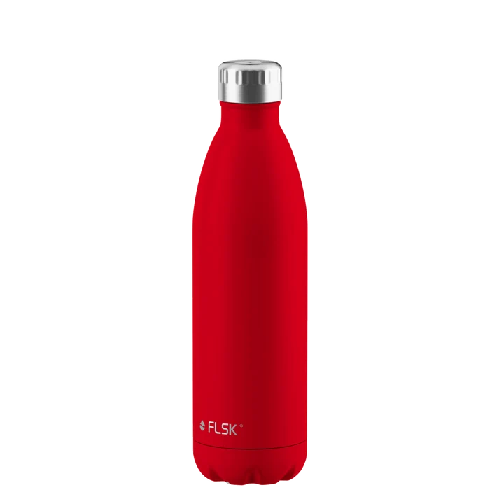 FLSK Trinkflasche aus Edelstahl 750 ml - red
