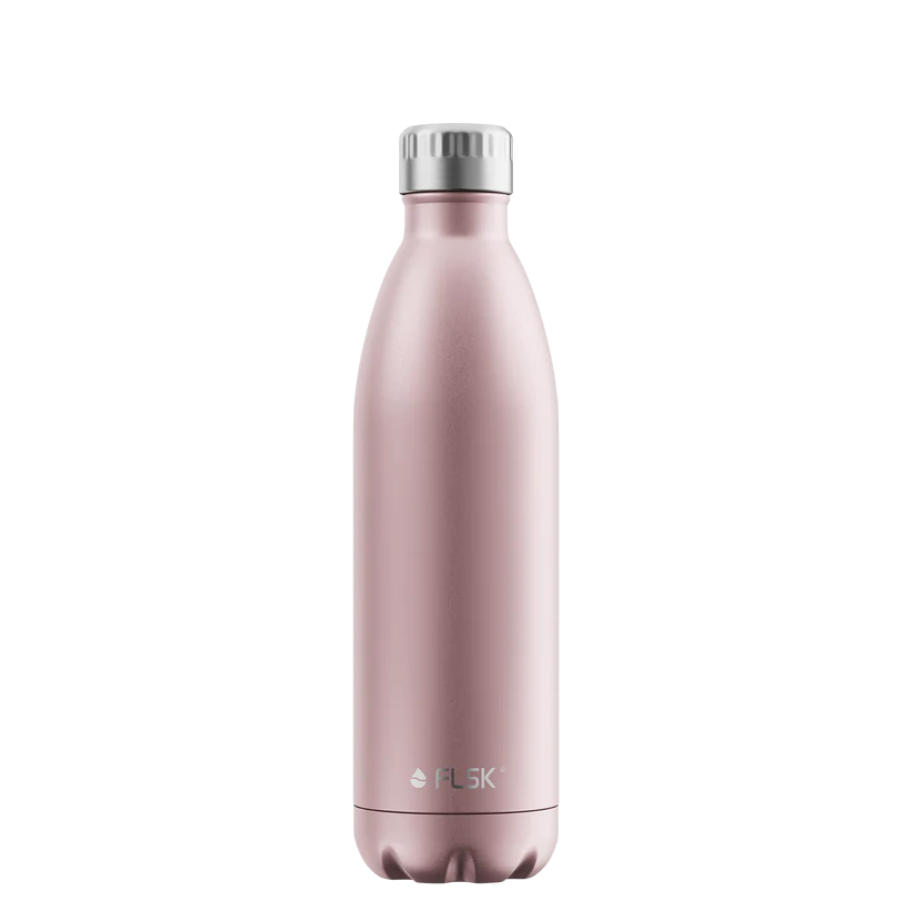 FLSK Trinkflasche aus Edelstahl 750 ml - rosegold