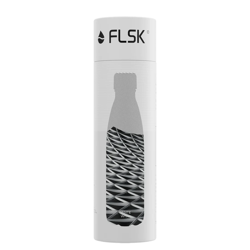 FLSK Trinkflasche aus Edelstahl 750 ml - white