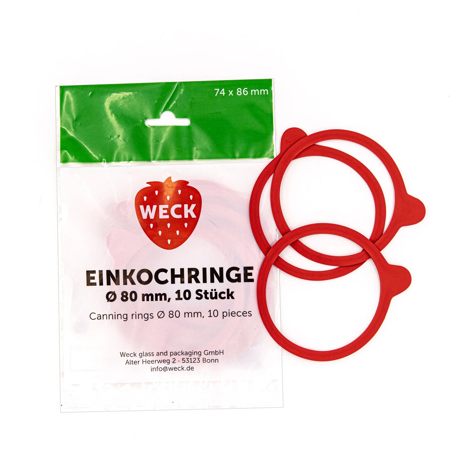 Weck Einkochringe 74x86mm - 10 Stück