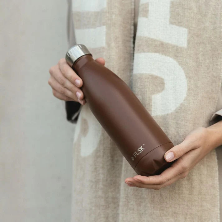 FLSK Trinkflasche aus Edelstahl 750 ml - chocolate