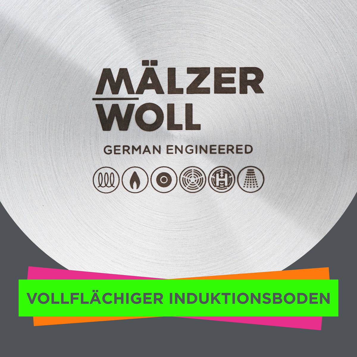Bratpfanne Edelstahl Ø28cm - MÄLZERxWOLL