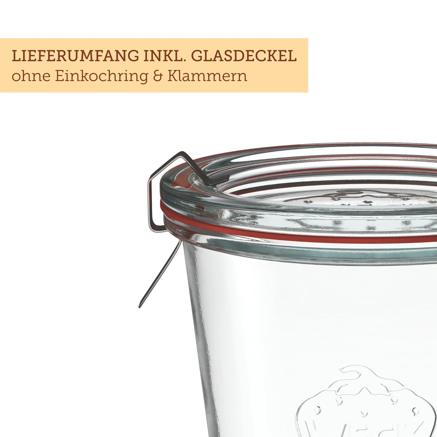 WECK Sturzglas 580ml - 6 Stück