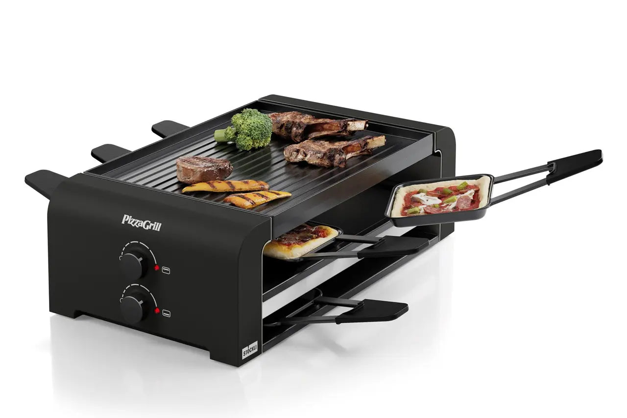 PizzaGrill für 6 Personen - black