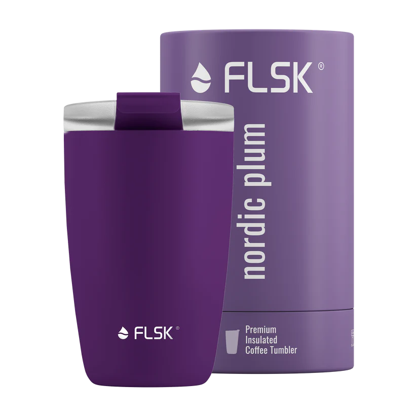 FLSK Kaffeebecher aus Edelstahl 350 ml - nordic plum