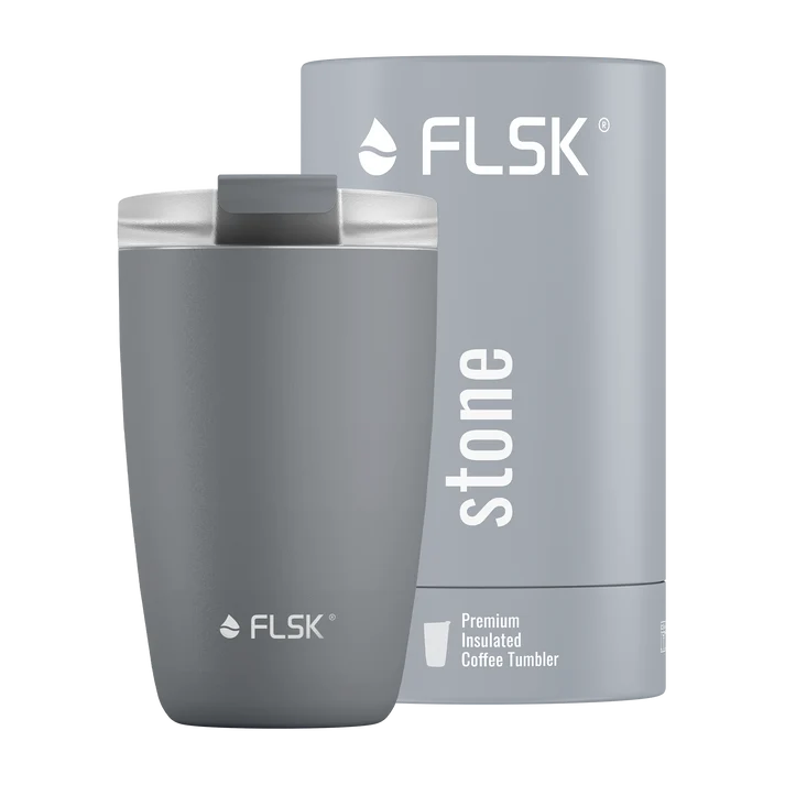 FLSK Kaffeebecher aus Edelstahl 350 ml - stone