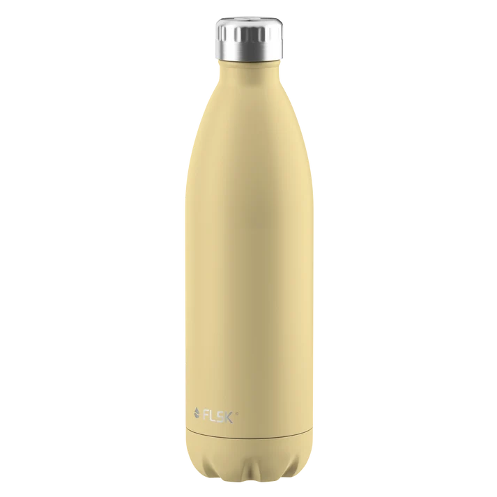 FLSK Trinkflasche aus Edelstahl 1000 ml - lemon