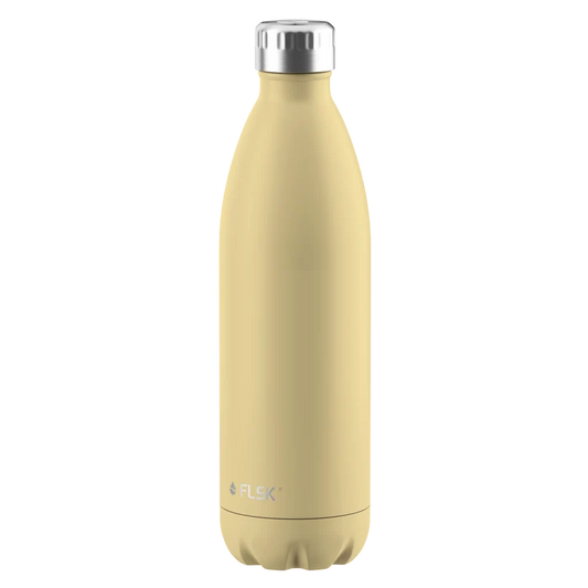 FLSK Trinkflasche aus Edelstahl 1000 ml - lemon
