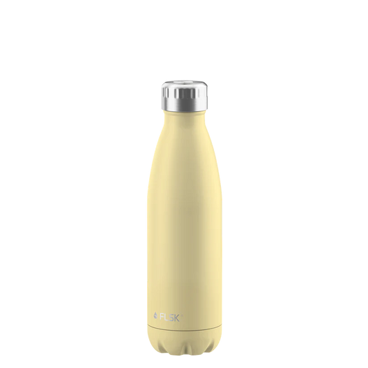 FLSK Trinkflasche aus Edelstahl 500 ml - lemon
