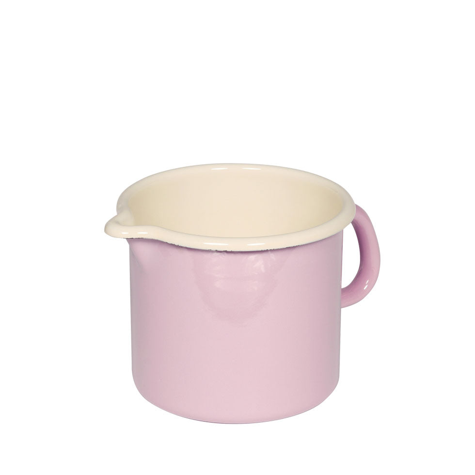 Schnabeltopf Emaille rosa 1 Liter Ø14cm