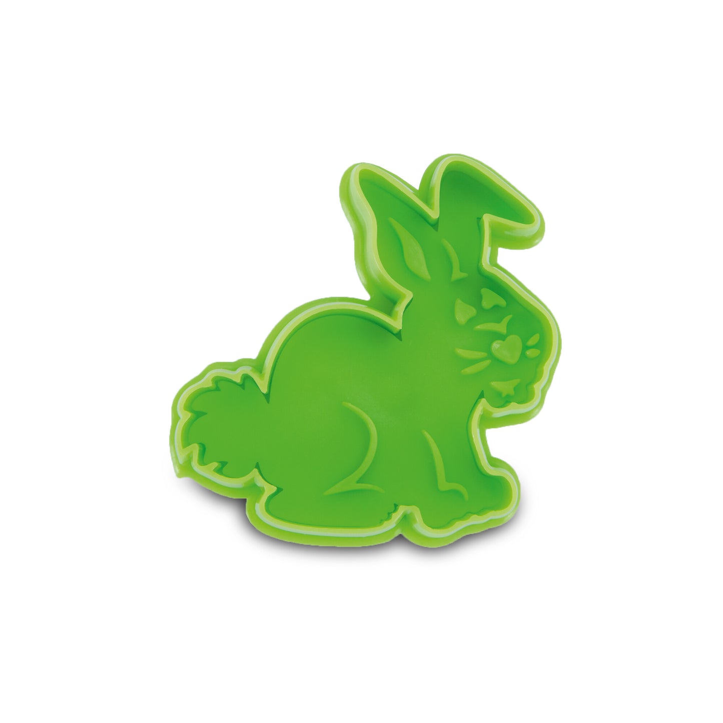Präge Ausstecher "Hase" mit Auswerfer 6cm