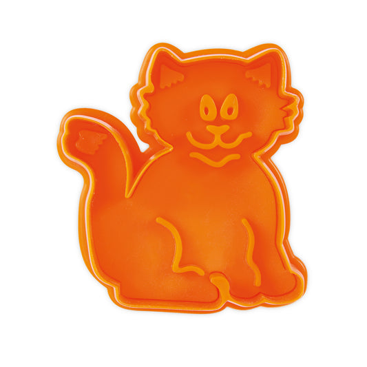 Präge Ausstecher "Katze" mit Auswerfer 7,5cm