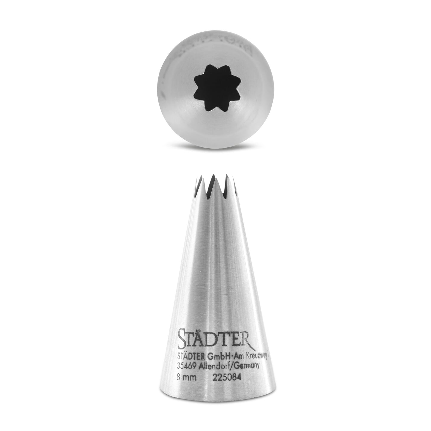 Sterntülle Edelstahl 8mm