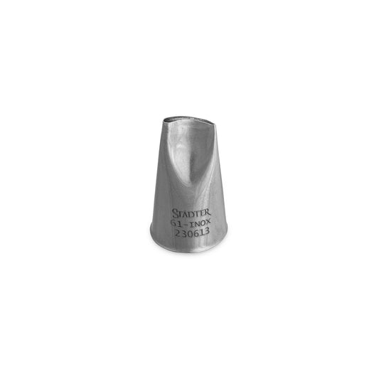 Rosentülle gebogen Edelstahl 10mm