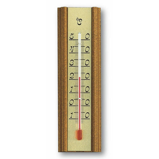 Analoges Innenthermometer aus Eiche