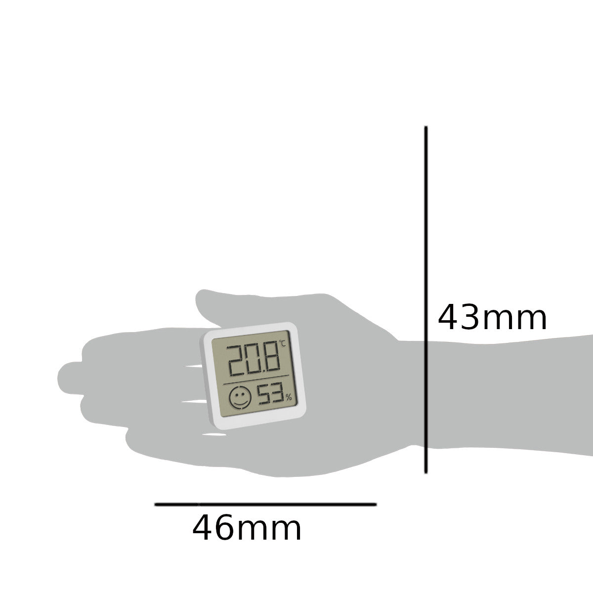 Digitales Thermo-Hygrometer mit Komfortzone