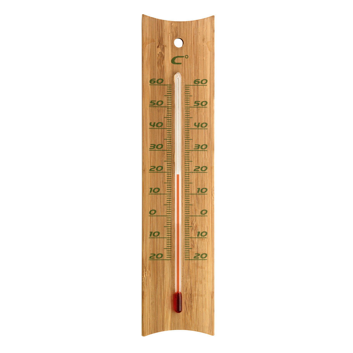 Analoges Innen-Außen-Thermometer Bambus