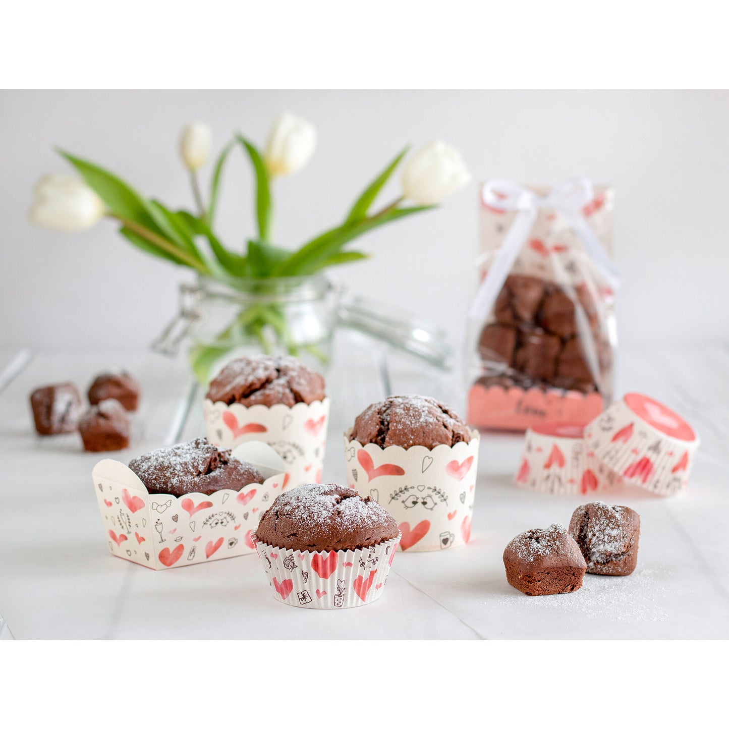 Cupcake Backform Sweet Love 12Stück