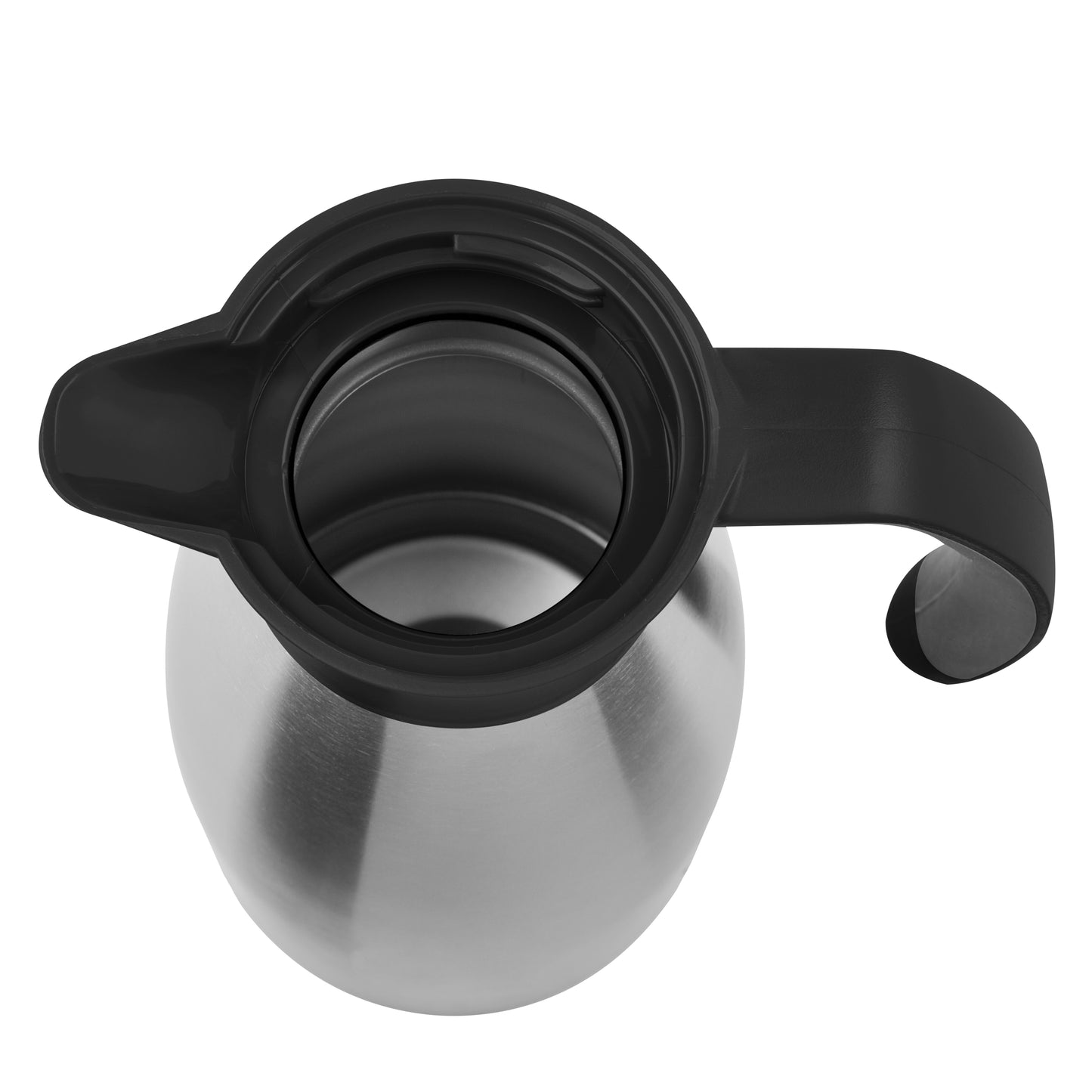 Soft Grip Isolierkanne Edelstahl 1,0 Liter schwarz