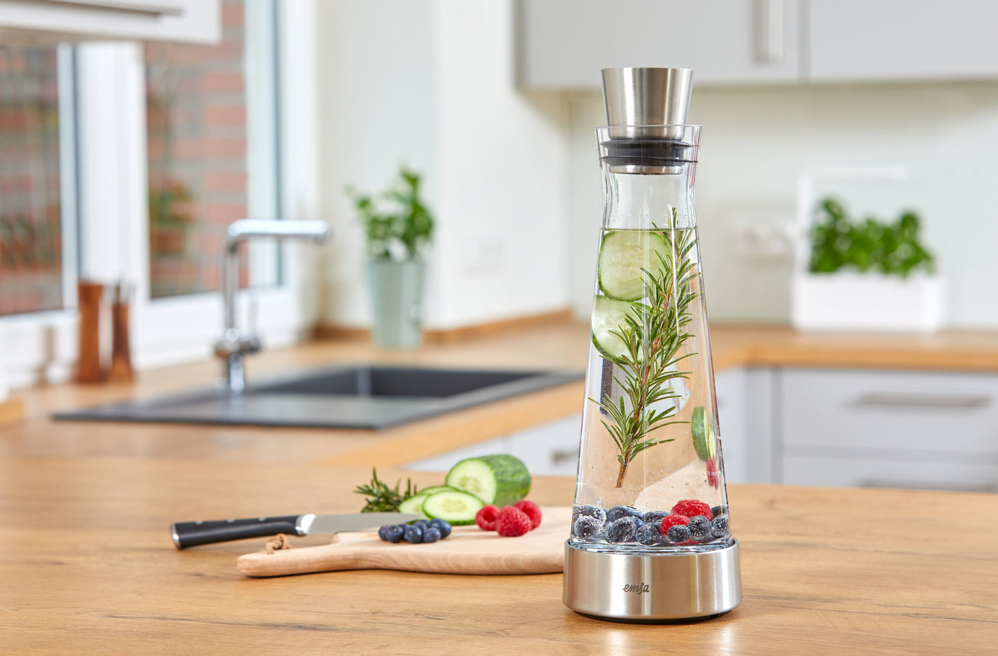 Flow Slim Karaffe 1,0Liter mit Kühlelement