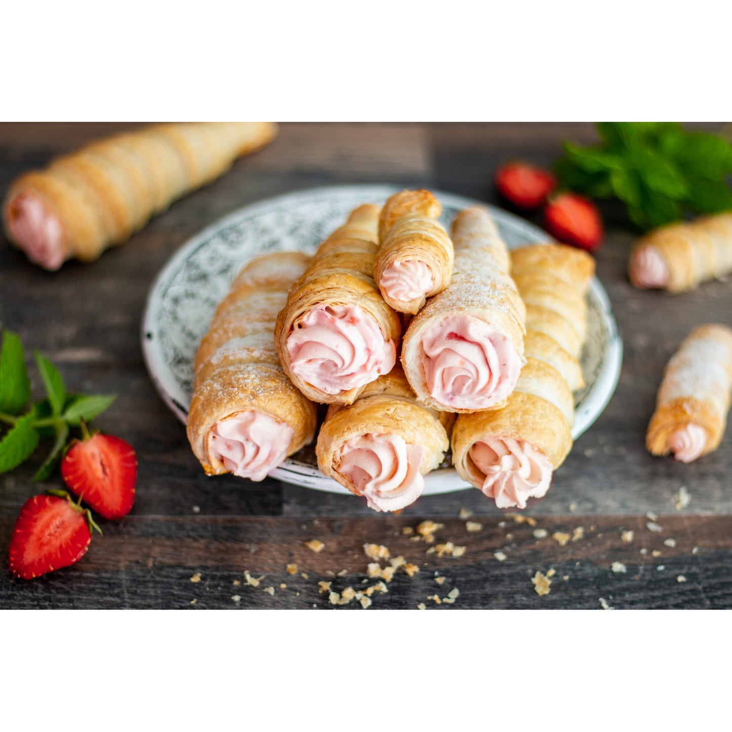 Schaum- und Käseröllchen - 12 Stück