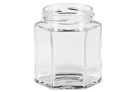 Schraubdeckelglas 6-eckig 47ml