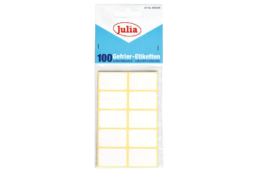 Gefrieretiketten weiß - 100 Stück