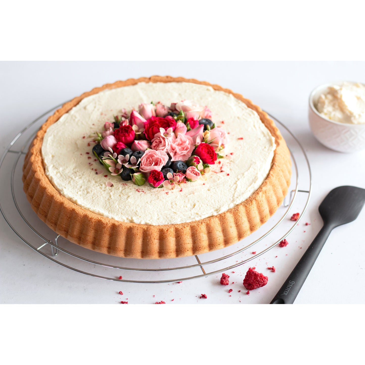 Tortengitter / Kühlgitter verchromt Ø32cm