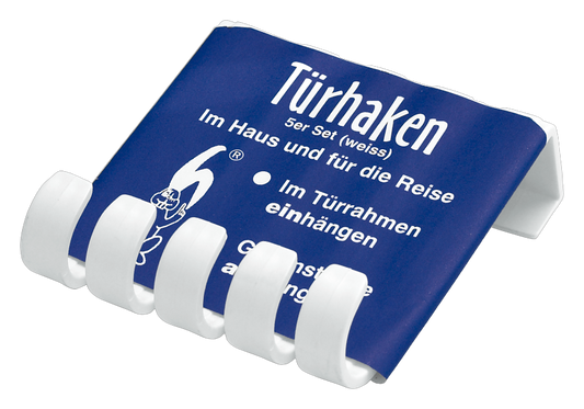 Türhaken weiß - 4 Stück