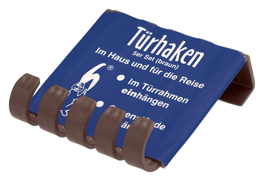 Türhaken braun - 4 Stück