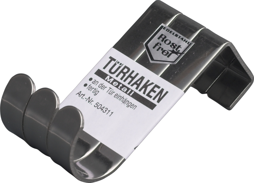Türhaken Edelstahl- 4 Stück